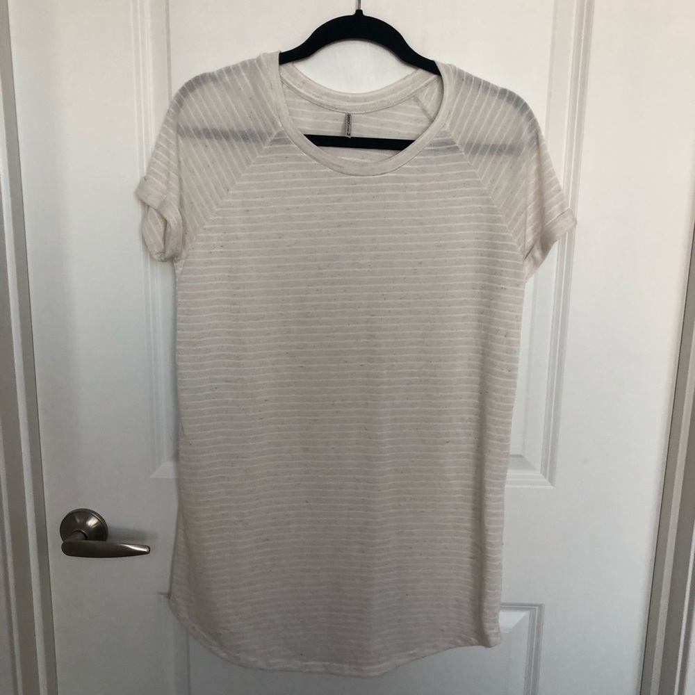 Tresics striped tunic length tshirt